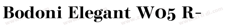 Bodoni Elegant W05 R字体转换